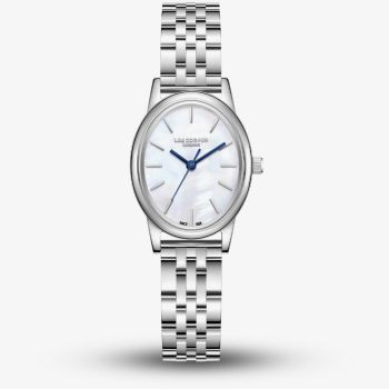Lee Cooper Ladies White Mother of Pearl Oval Dial Bracelet Watch LC08319.320