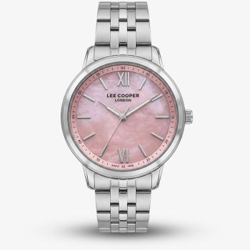 Lee Cooper Ladies Pink Mother of Pearl Dial Bracelet Watch LC08371.380