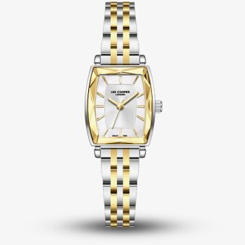 Lee Cooper Ladies White Mother of Pearl Dial Two Tone Bracelet Watch LC08370.220