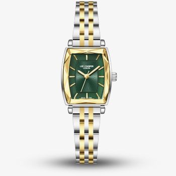 Lee Cooper Ladies Green Mother of Pearl Dial Two Tone Bracelet Watch LC08370.270