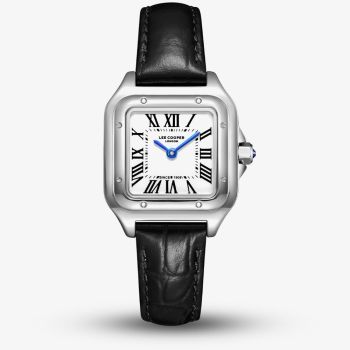 Lee Cooper Ladies White Square Dial Leather Strap Watch LC08191.331