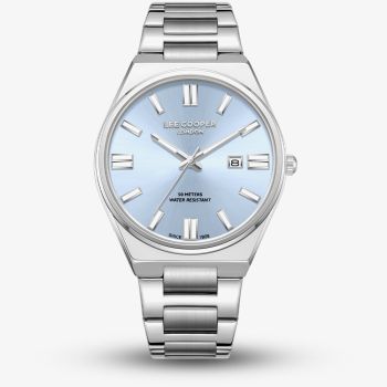 Lee Cooper Mens Light Blue Dial Bracelet Watch LC08262.300
