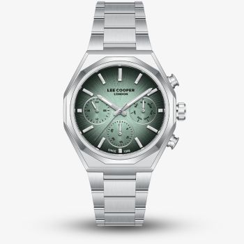 Lee Cooper Mens Green Dial Bracelet Watch LC08402.371