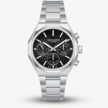 Lee Cooper Mens Black Dial Bracelet Watch LC08402.350