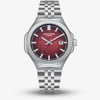 Lee Cooper Mens Red Dial Bracelet Watch LC08395.380
