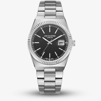 Lee Cooper Mens Black Dial Bracelet Watch LC08374.350