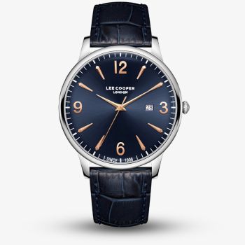 Lee Cooper Mens Blue Dial Leather Strap Watch LC08379.399