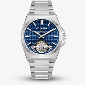 Lee Cooper Mens Blue Dial Automatic Bracelet Watch LC08229.390