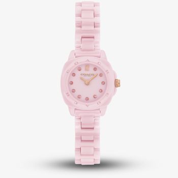 Coach Ladies Kitt Pink Ceramic Bracelet Watch 14504663