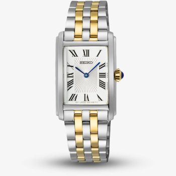 Seiko Ladies Classic White Dial Two Tone Bracelet Watch SWR087P1