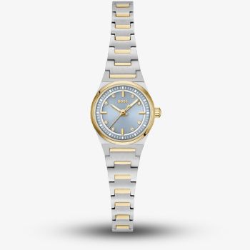 BOSS Ladies Candor Gracey Two Tone Blue Dial Bracelet Watch 1502862