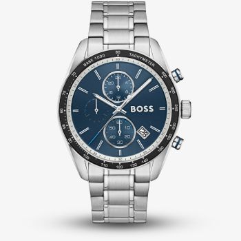 BOSS Mens Grand Prix Choronograph Blue Dial Bracelet Watch 1514344