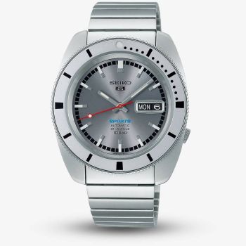 Seiko Limited Edition 5 Sports Ash Blue 1968 Recreation Watch SRPL03K1