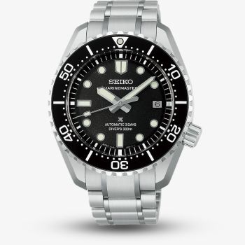 Seiko Mens Limited Edition Prospex Marinemaster 1968 Heritage Black Dial Watch HBF001J1