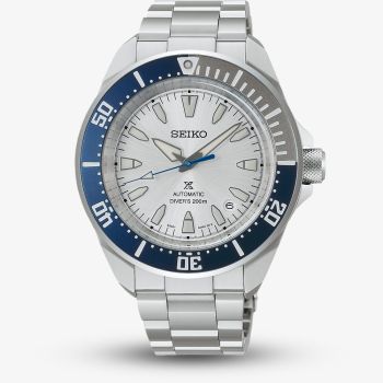 Seiko Mens Limited Edition 145th Anniversary Prospex Diver &#039;Samurai&#039; Silver Dial Watch HBB001K1