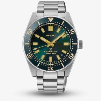 Seiko Mens Limited Edition Prospex 1965 Green Dial Bracelet Watch HBC010J1