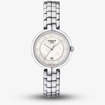 Tissot Ladies Flamingo Mother Of Pearl Dial Diamond Set Watch T094.210.11.116.01