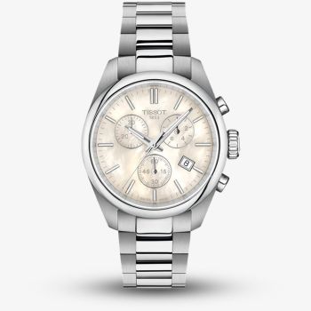 Tissot Ladies PR100 White Mother Of Pearl Chronograph Dial Watch T150.217.11.110.0
