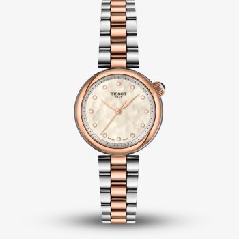 Tissot Ladies Desir White Mother Of Pearl Dial Two Tone Stainless Steel Bracelet Watch T152.010.22.116.01