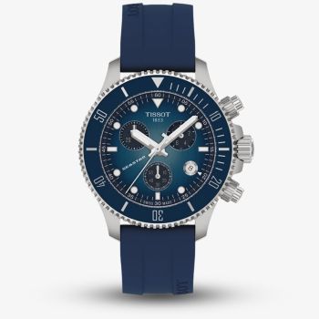 Tissot Seastar 1000 Chronograph Blue Rubber Strap Watch T120.217.17.041.00