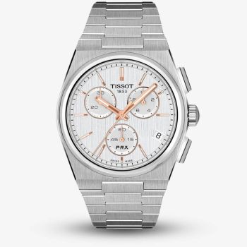Tissot Mens PRX Silver Chronograph Dial Bracelet Watch T137.417.11.031.00