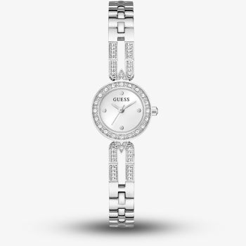 Guess Ladies Cassidy Silver Crystal Bracelet Watch GW1016L1