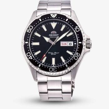 Orient Mens Mako III Diver Black Dial Bracelet Watch RA-AA0001B