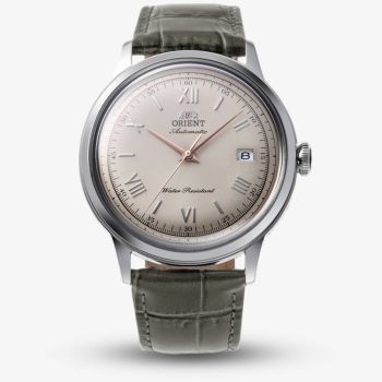 Orient Mens Bambino Beige Dial Leather Strap Watch RA-AC0025N