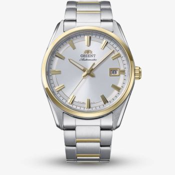 Orient Mens Stretto Silver Dial Two-Tone Bracelet Watch RA-AC0R01S