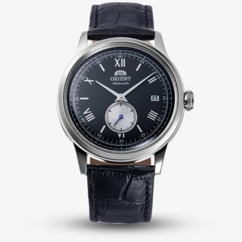 Orient Mens Bambino Small Seconds Black Dial Leather Strap Watch RA-AP0101B