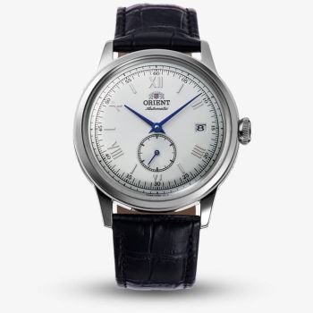 Orient Mens Bambino Small Seconds White Dial Leather Strap Watch RA-AP0104S
