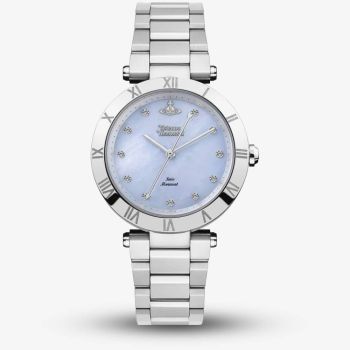 Vivienne Westwood Ladies Montagu Blue Mother Of Pearl Dial Bracelet Watch VV206BLSL