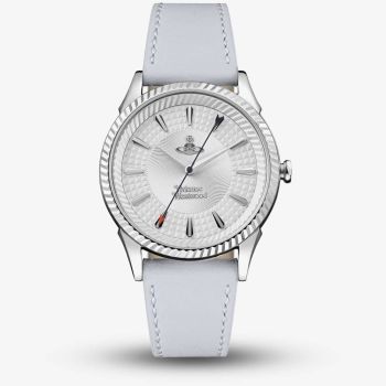 Vivienne Westwood Ladies Seymour Blue Leather Strap Watch VV240SLLC