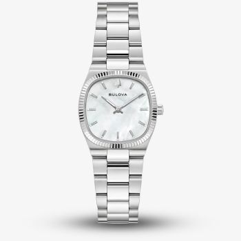 Bulova Ladies Super Seville Mini Silver Bracelet Watch 96L353