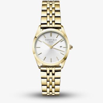ROSEFIELD Ladies Ace XS White Dial Golden Bracelet Watch ASGSG-A15