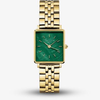 ROSEFIELD Ladies Boxy XS Emerald Mother of Pearl Golden Bracelet Watch BEGSG-Q050
