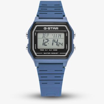 G Star Gridline Light Blue Digital Strap Watch GSW.501.04