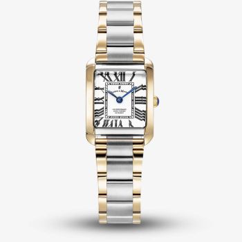 Jacques du Manoir Ladies Emily White Dial Two Tone Bracelet Watch JWL04403