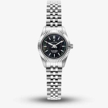 Jacques du Manoir Ladies Mini Inspiration Black Mother Of Pearl Dial Bracelet Watch JWL05101