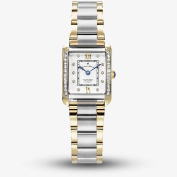 Jacques du Manoir Ladies Emily White Dial Two Tone Bracelet Watch JWL05503