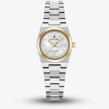 Jacques du Manoir Ladies Horizon White Mother Of Pearl Dial Bracelet Watch JWL05603