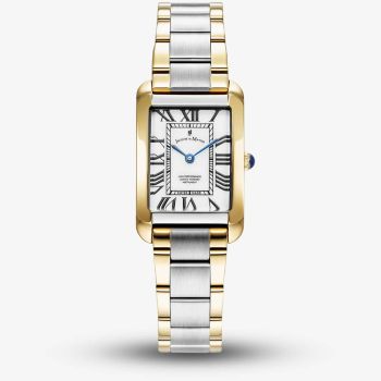 Jacques du Manoir Ladies Emily White Dial Two Tone Bracelet Watch JWL05803