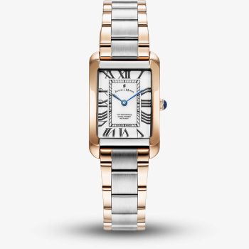 Jacques du Manoir Ladies Emily White Dial Two Tone Bracelet Watch JWL05804