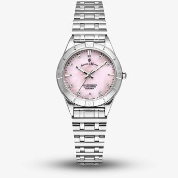 Jacques du Manoir Ladies Leonie Pink Mother Of Pearl Dial Bracelet Watch JWL05902