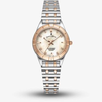 Jacques du Manoir Ladies Leonie Rose Gold Mother Of Pearl Dial Bracelet Watch JWL05904