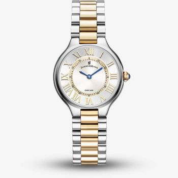 Jacques du Manoir Ladies Celine Silver Dial Two Tone Bracelet Watch JWL06002
