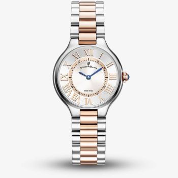 Jacques du Manoir Ladies Celine Silver Dial Two Tone Bracelet Watch JWL06003