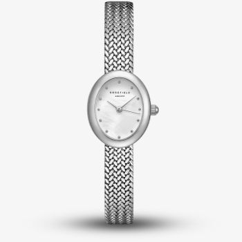 ROSEFIELD Ladies Mini Oval White Mother of Pearl Dial Bracelet Watch MWSMS-M05