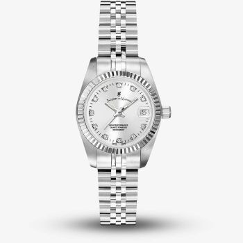 Jacques du Manoir Ladies Inspiration Elegance 26mm Silver Dial Bracelet Watch NRO.02