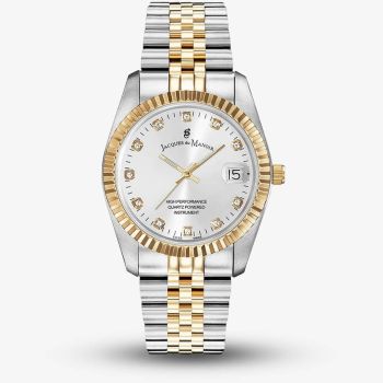 Jacques du Manoir Ladies Inspiration Elegance Silver Dial Two Tone Bracelet Watch NRO.07